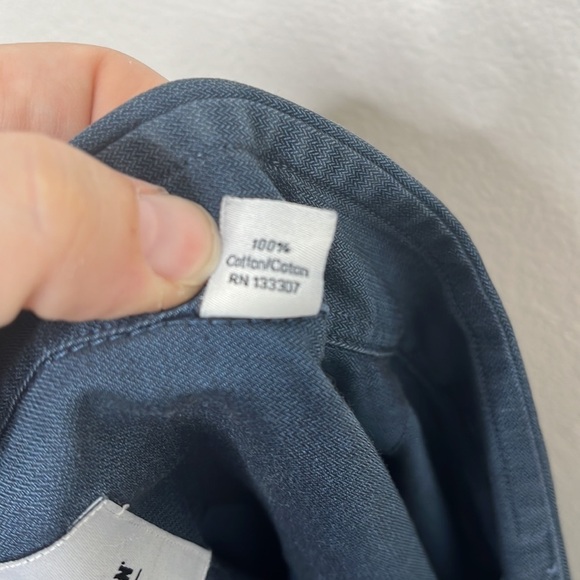 Ben Sherman Navy Tailored Slim Fit Button Up Dress Shirt Men's Sz 17-36/37 - Picture 5 of 5